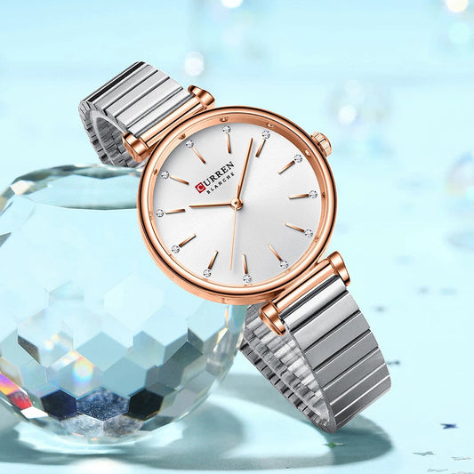 Reloj Curren 9081 Acero Mujer Elegante